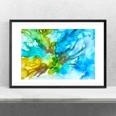 Original Alcohol Ink Painting - Abstract Art