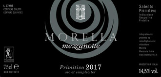 Morella Mezzonotte Primitivo 2017
