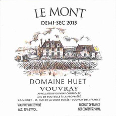 Domaine Huet Vouvray Demi-Sec "Le Mont" 2018