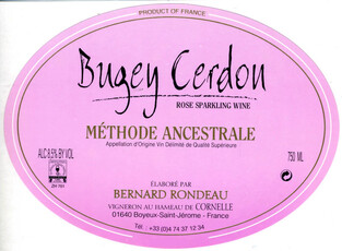Rondeau, Bugey Cerdon Méthode Ancestrale Rosé NV