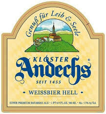 Klosterbrauerei Andechs Weissbier Hell Beer