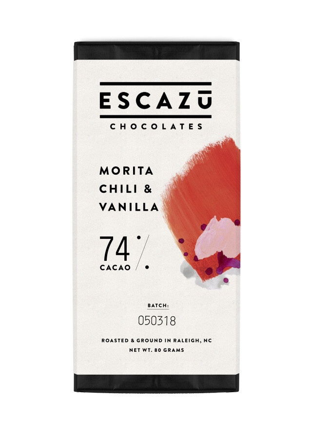 Escazu Morita Chili & Vanilla Chocolate Bar