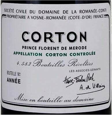 DRC Domaine de la Romanee-Conti Corton 2018