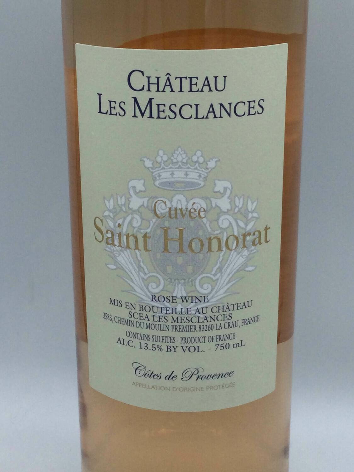 Chateau Les Mesclances Cuvee Saint Honorat 2020 Côtes de Provence Rosé