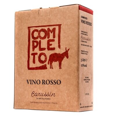 Carussin Completo Vino Rosso 2020 3L Box