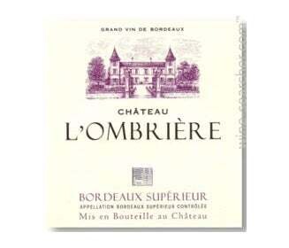 Chateau L'Ombriere 2019 Bordeaux Supérieur
