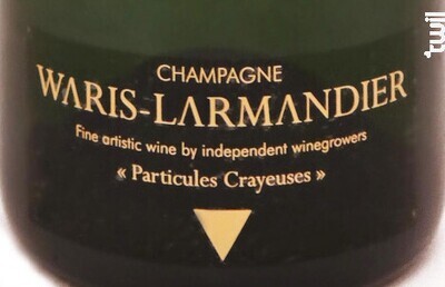 Waris-Larmandier NV Particules Crayeuses Grand Cru Blanc de Blancs Extra Brut Champagne