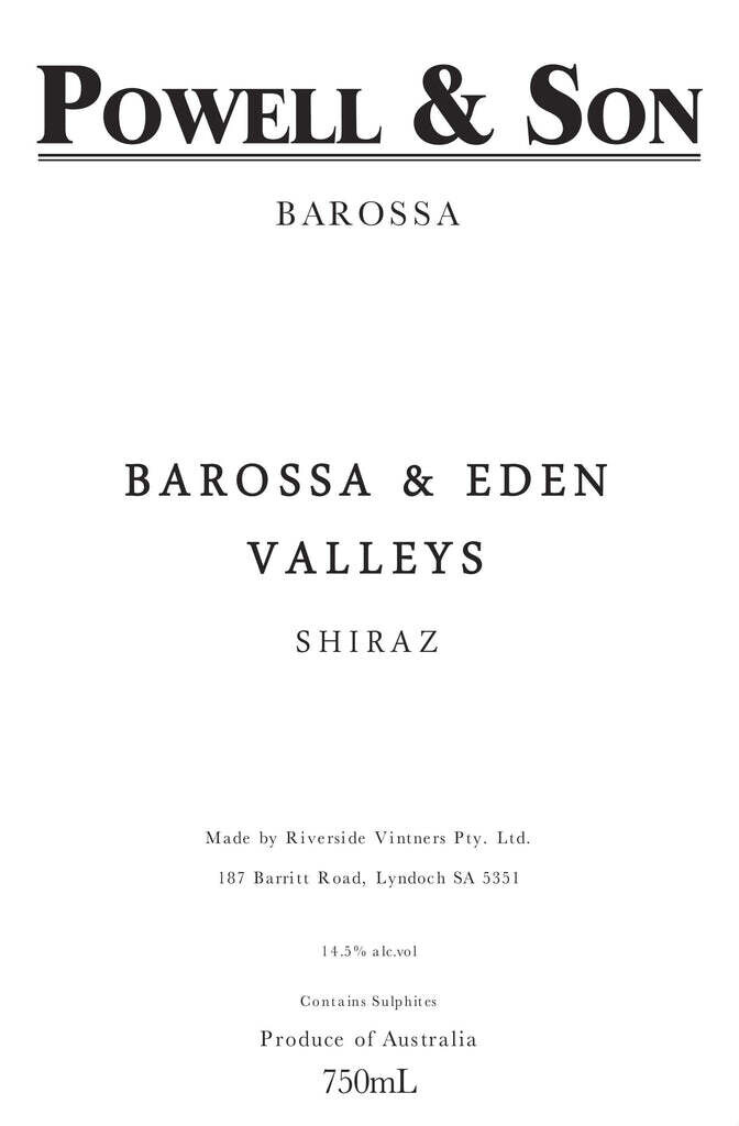 Powell & Son Wines 2017 “Barossa & Eden Valleys” Shiraz