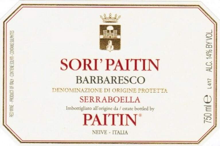 Paitin 2016 Sori Paitin Barbaresco