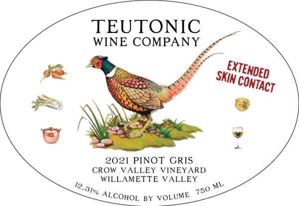 Teutonic Wine Company 2021 “Crow Valley Vineyard” Pinot Gris