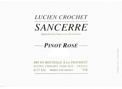 Lucien Crochet 2021 Sancerre Pinot Rose