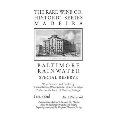 Rare Wine Co. Madeira Baltimore Rainwater