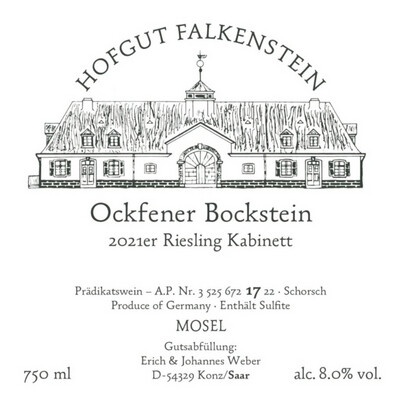 Hofgut Falkenstein 2021 Ockfener Bockstein Riesling Kabinett