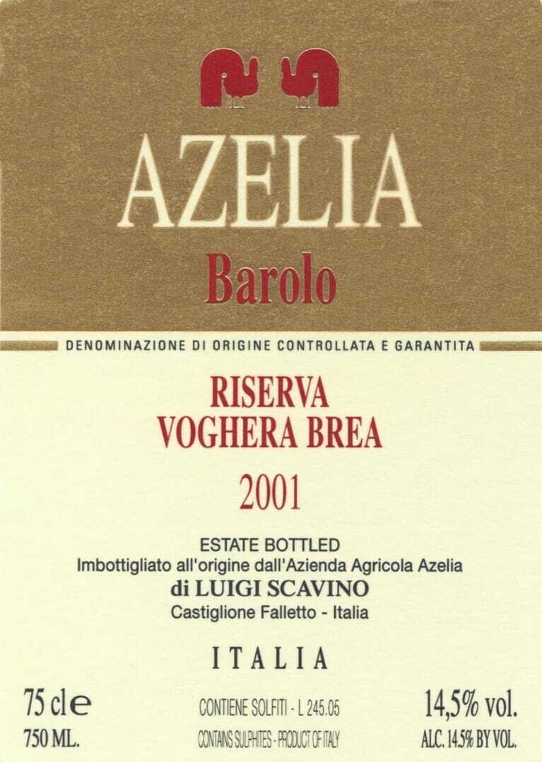 Azelia Barolo Voghera Brea Riserva 2001