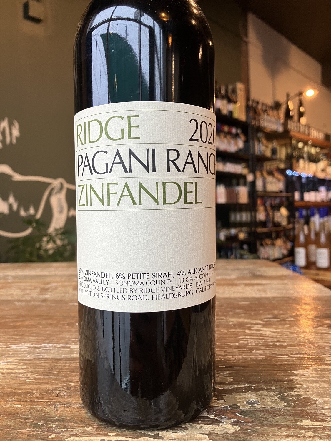 メーカー再生品 Ridge California Zinfandel Pagani Ranch rauquen.cl