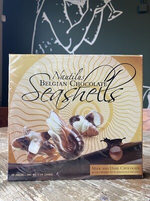 Nautilus Belgian Chocolate Seashells 18-pc