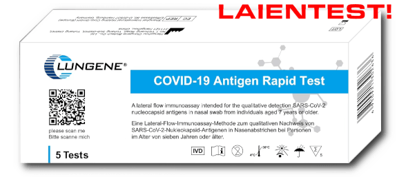 CLUNGENE Antigen-Nasal-Laientest  (Nasal Swab)
Set - 5 Stück
