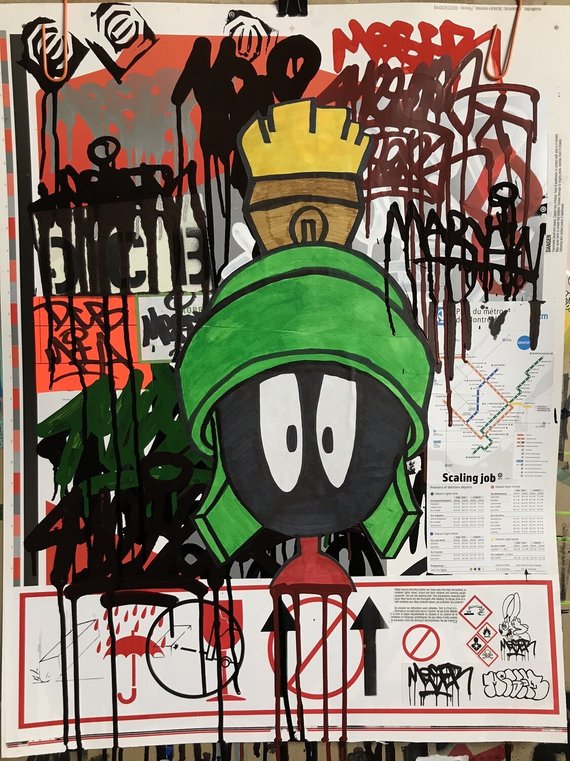 MARTIAN PRINT BY MESER