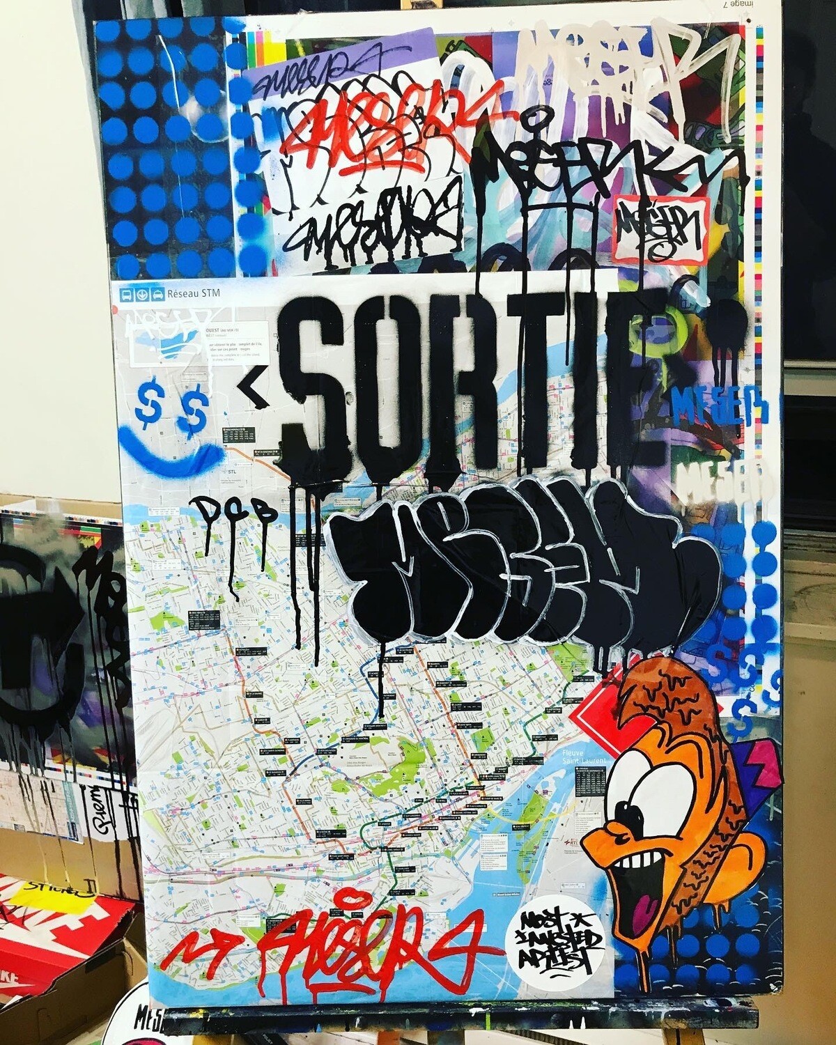 &lt;SORTIE&gt; ON A RÉSEAU STM MAP BY MESER