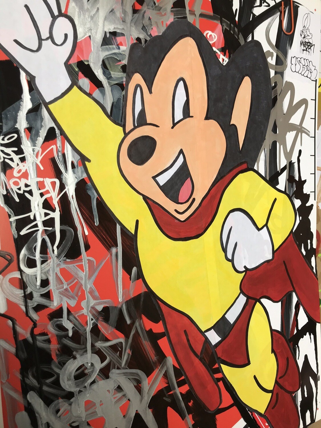 MIGHTY MOUSE 20”x26” PRINT BY MESER