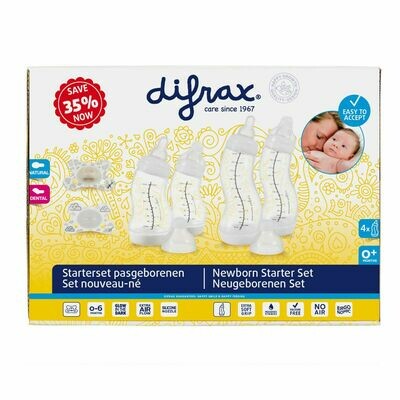 Difrax Newborn Baby startpakket - wit