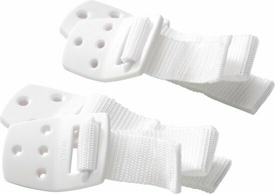 Meubel/TV straps kunststof  2 stuks - wit