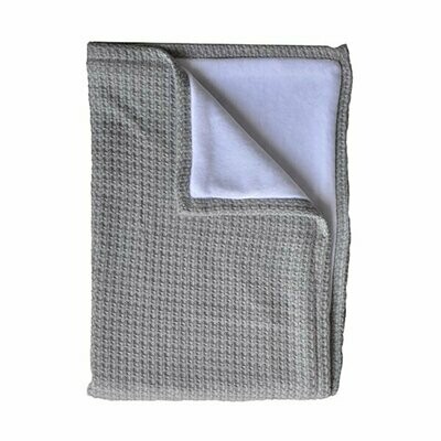 Bamboom Soft Stone Wiegdeken gevoerd - grijs