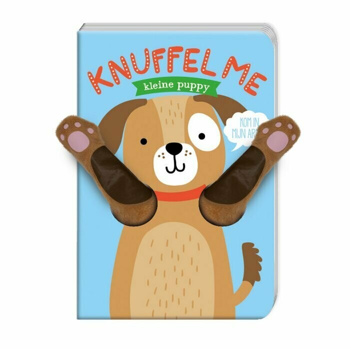 Vingerpopboekje - Knuffel me kleine puppy
