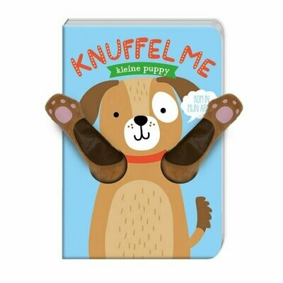 Vingerpopboekje - Knuffel me kleine puppy