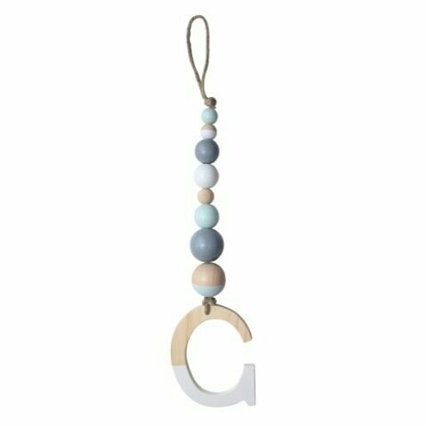 Letterhanger Grijs Mint Wit Letterhanger Grijs Mint Wit