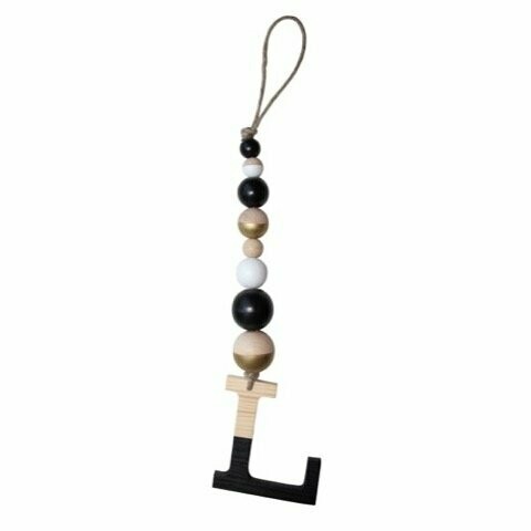 Letterhanger Zwart Wit Goud
