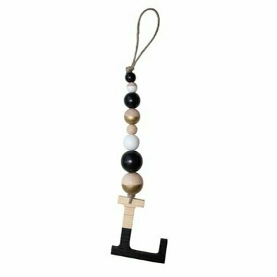 Letterhanger Zwart Wit Goud