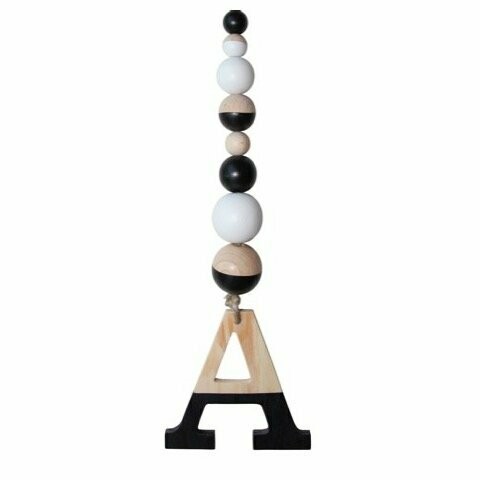 Letterhanger Zwart Wit