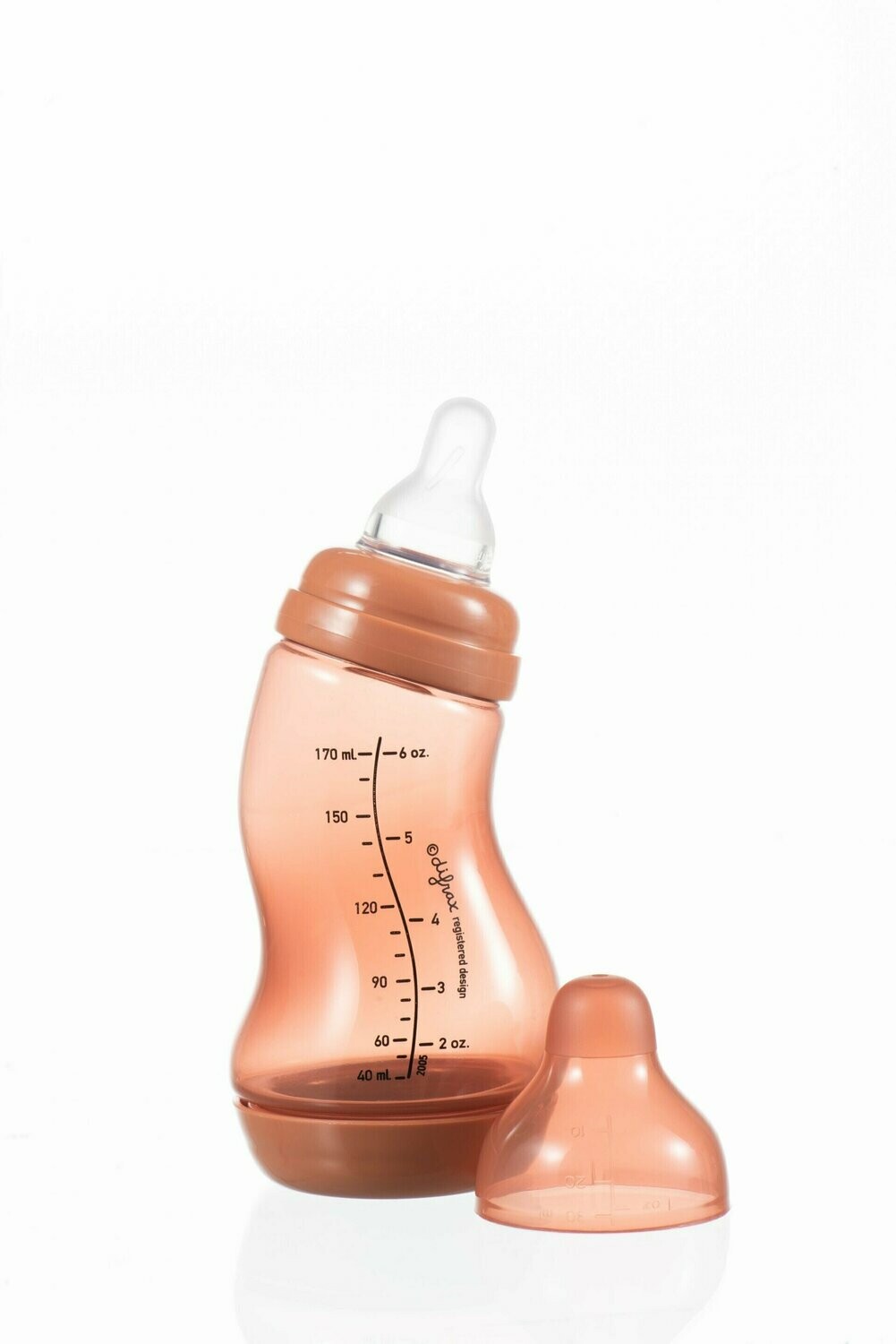 Difrax S-Fles Natural 170ml - Brick/Bruin