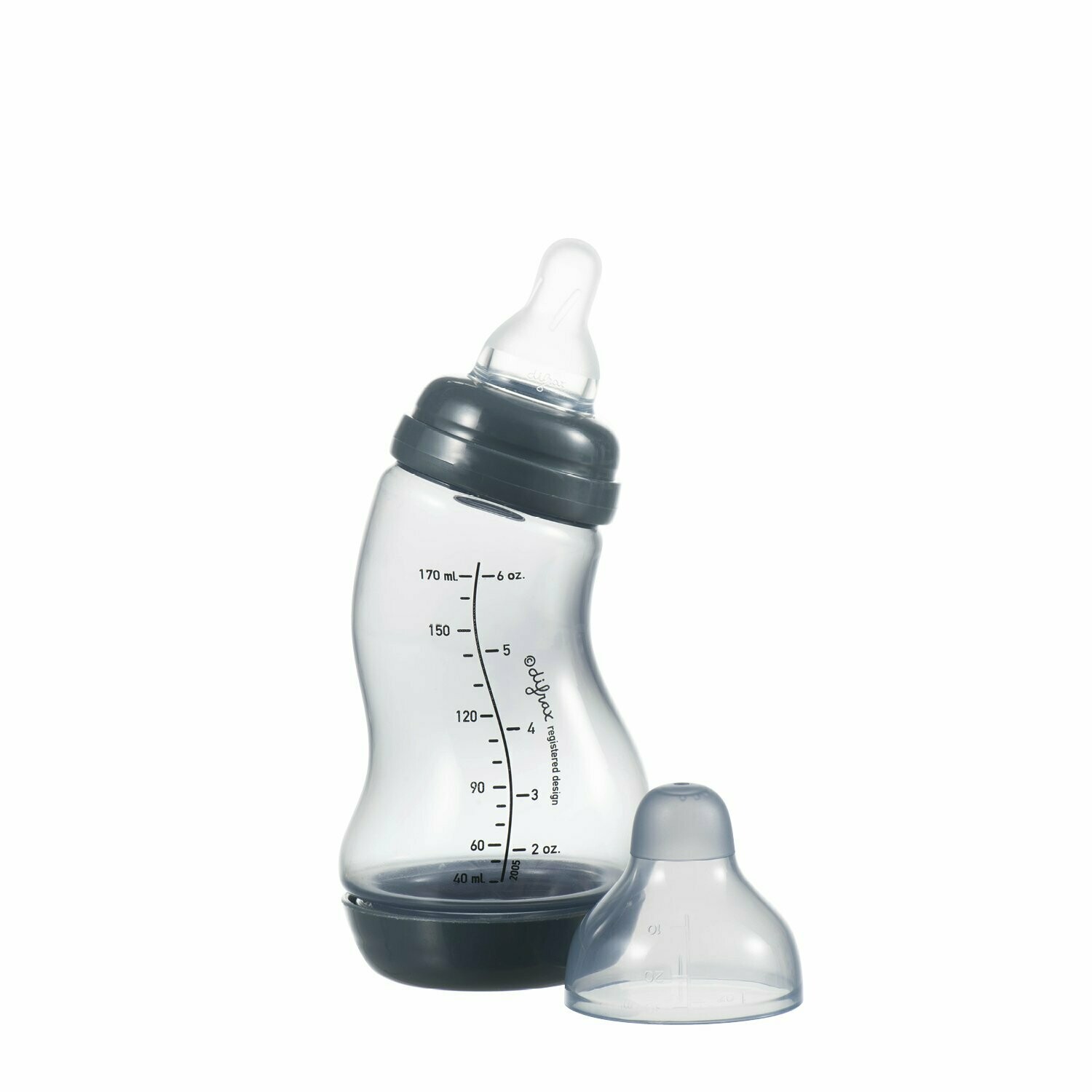 Difrax S-Fles Natural 170ml - Evening/Blauw Grijs