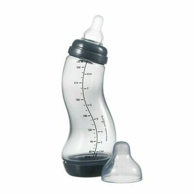 Difrax S-Fles Natural 250ml - Evening/Blauw Grijs
