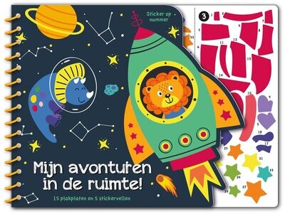 Stickeren op nummer - Ruimte avonturen