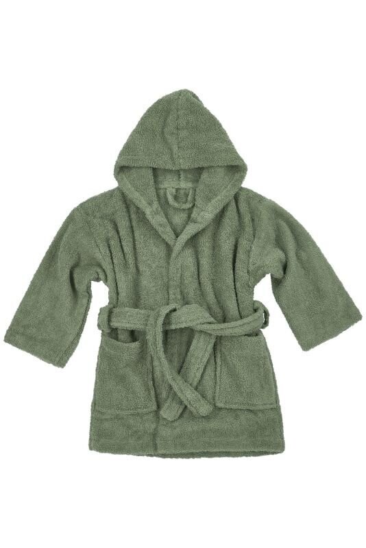 Meyco Badstof badjas - mt. 86-104 - Forest Green