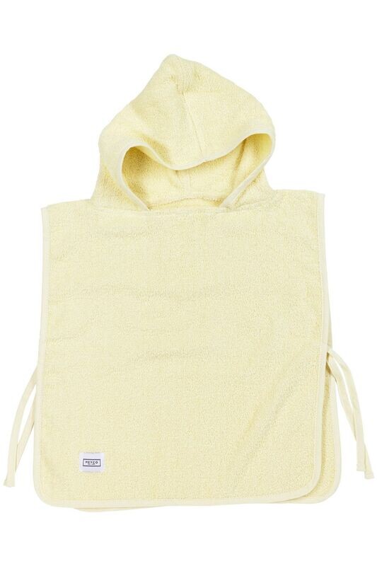 Basic Badstof Badponcho - Soft Yellow - 1-3 jaar