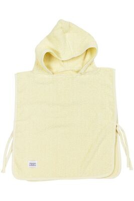 Basic Badstof Badponcho - Soft Yellow - 1-3 jaar