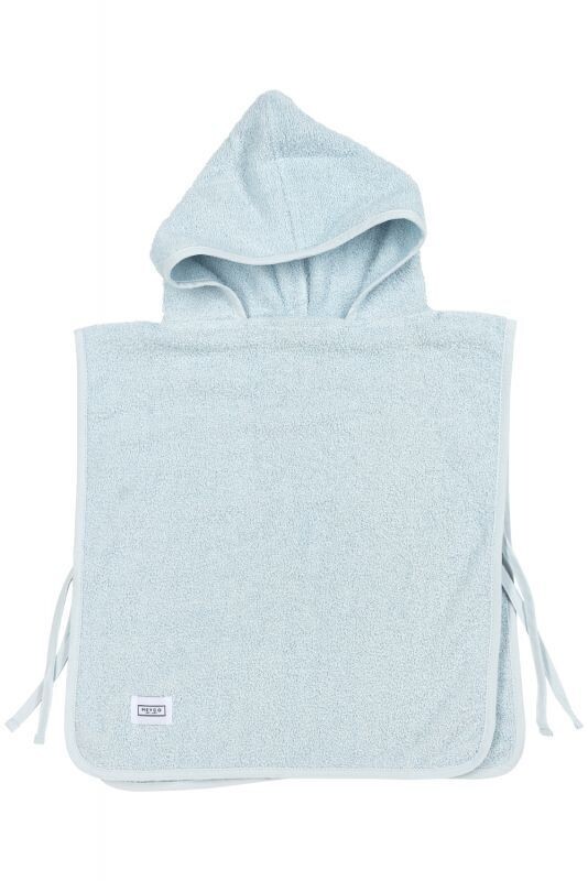 Basic Badstof Badponcho - Light Blue - 1-3 jaar