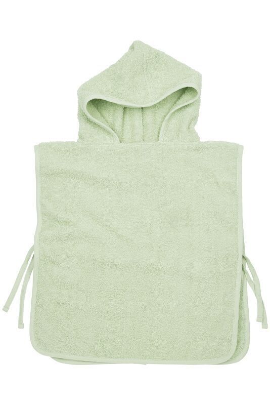 Basic Badstof Badponcho - Soft Green - 1-3 jaar