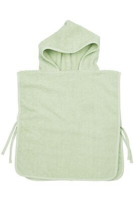 Basic Badstof Badponcho - Soft Green - 1-3 jaar