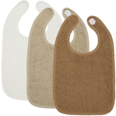 Meyco Badstof Slab met klittenband 3-pack - Offwhite/Sand/Toffee