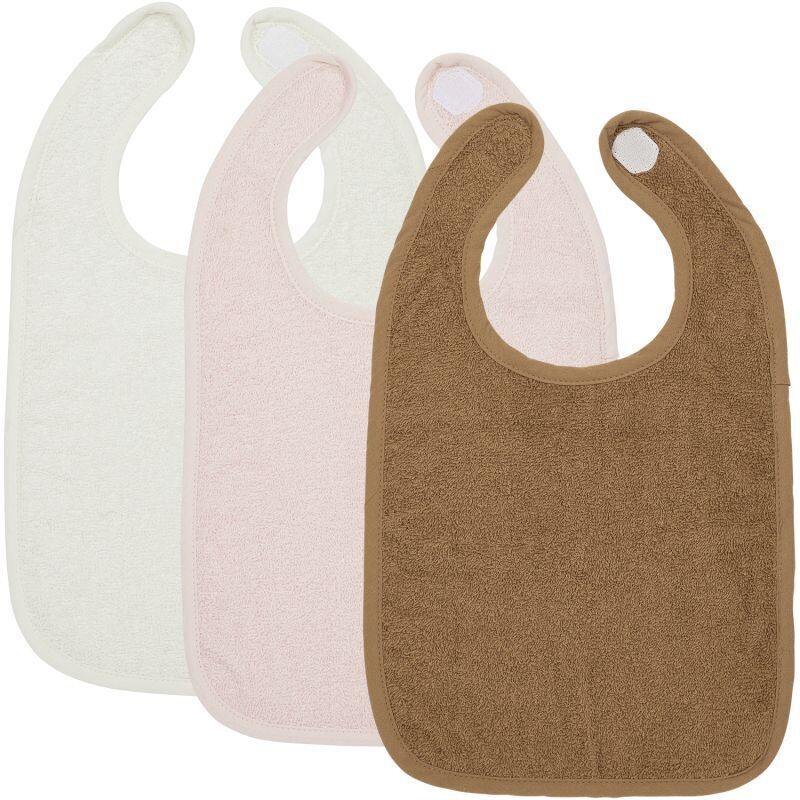 Meyco Badstof Slab met klittenband 3-pack - Offwhite/Soft Pink/Toffee