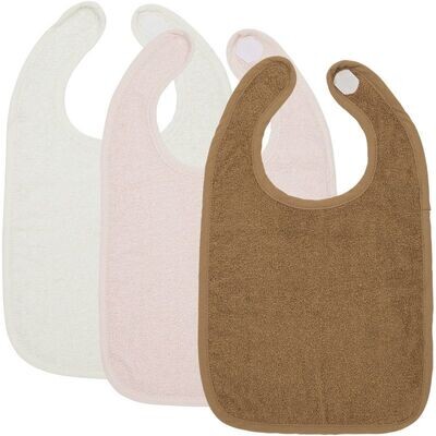 Meyco Badstof Slab met klittenband 3-pack - Offwhite/Soft Pink/Toffee