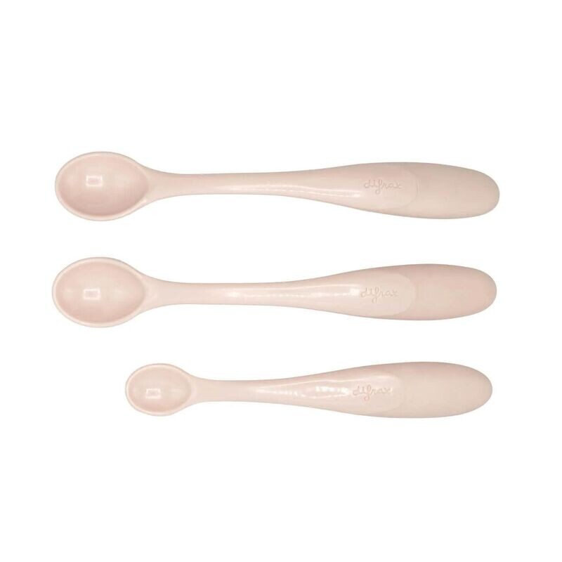 Difrax Lepels voor babyvoeding 3 st. - Blossom
