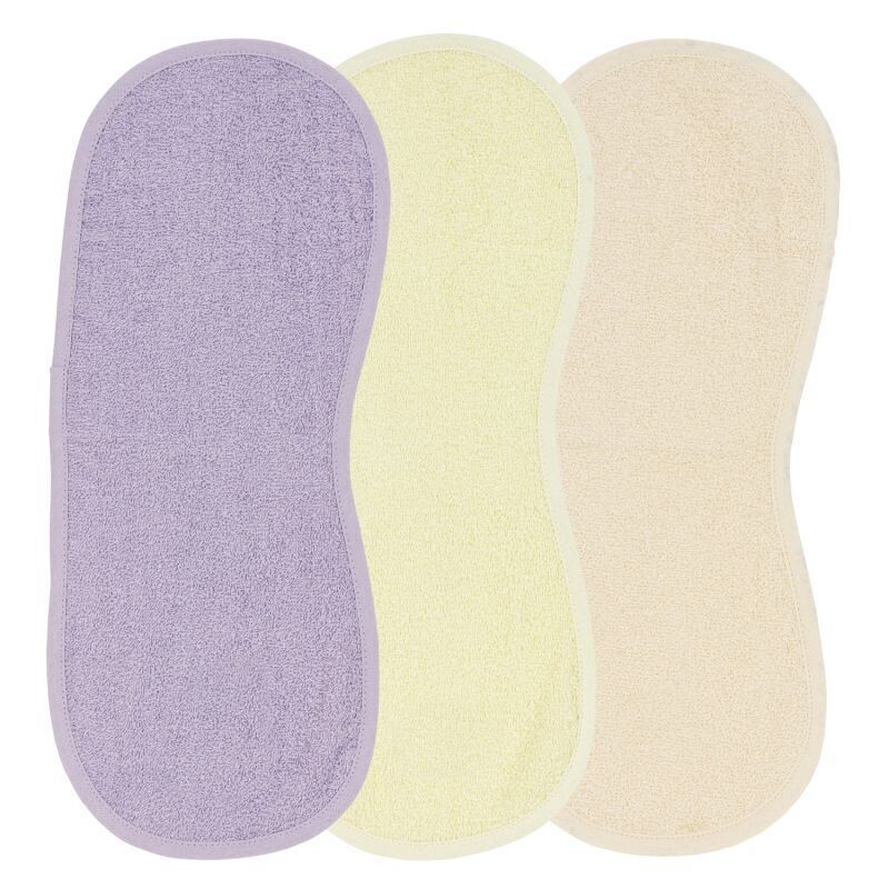 Meyco Spuugdoekjes Schoudermodel 3-pack - Soft Lilac/Soft Yellow/Soft Peach - 53x20cm