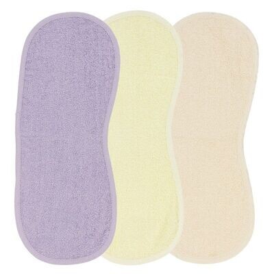 Meyco Spuugdoekjes Schoudermodel 3-pack - Soft Lilac/Soft Yellow/Soft Peach - 53x20cm