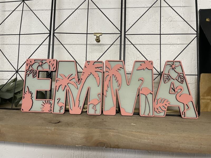 Decoratieletters - Flamingo